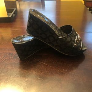 Coach wedge sandals
